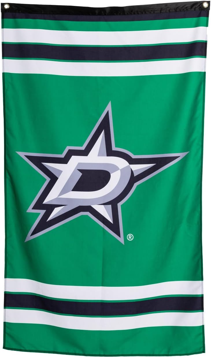 Calhoun NHL Officially Licensed Indoor Team Logo Wall Banner - Dallas Stars (30" by 50") - Image 1